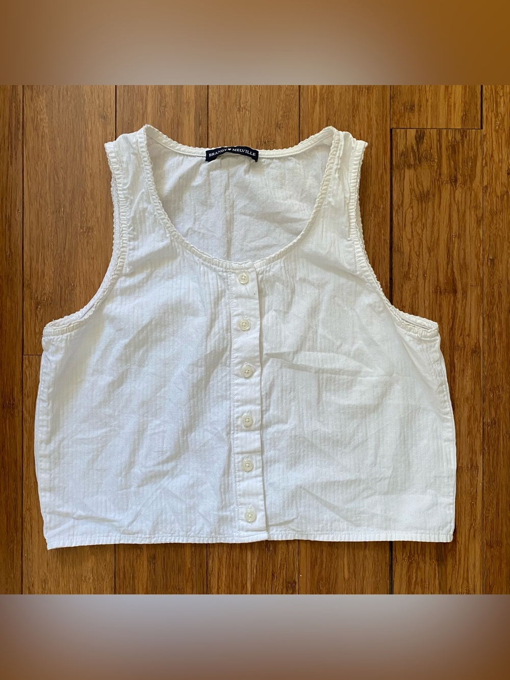 Brandy 100% Cotton Button Up Tank